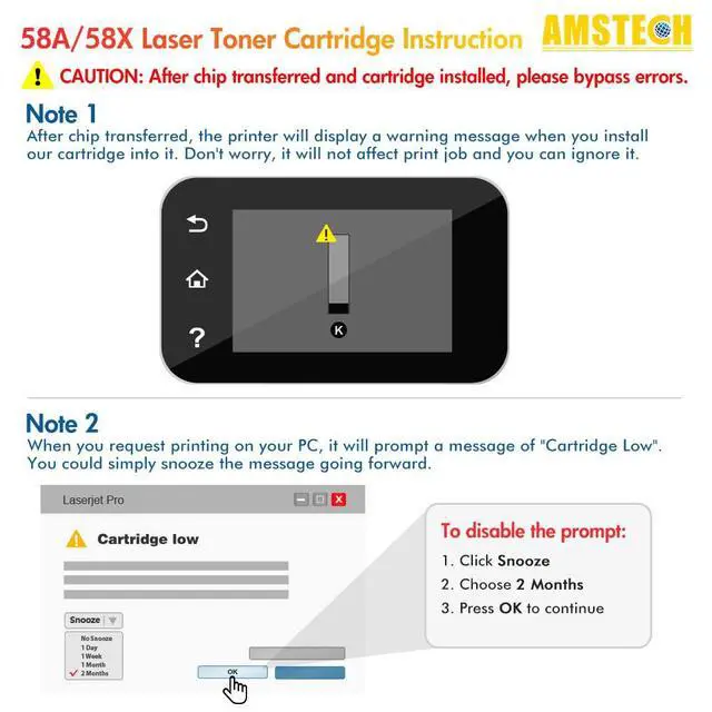 Alt view image 6 of 6 - Compatible Toner Cartridge Replacement for HP 58A CF258A CF258X M428fdw Toner for HP Pro M404dn M404n M404dw M404 MFP M428 M428fdn M428dw M404 M428fdw Printer Ink (Black, 1-Pack)