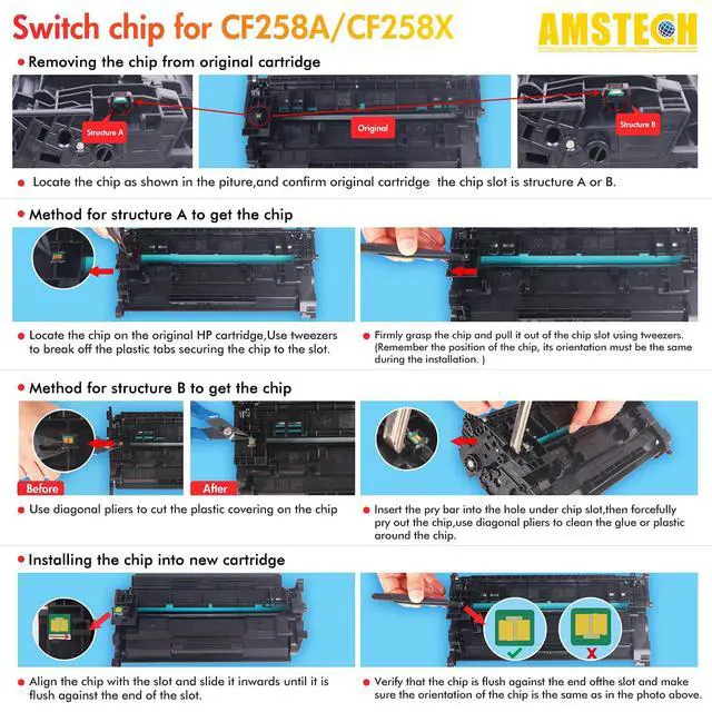 Alt view image 5 of 6 - Compatible Toner Cartridge Replacement for HP 58A CF258A CF258X M428fdw Toner for HP Pro M404dn M404n M404dw M404 MFP M428 M428fdn M428dw M404 M428fdw Printer Ink (Black, 1-Pack)