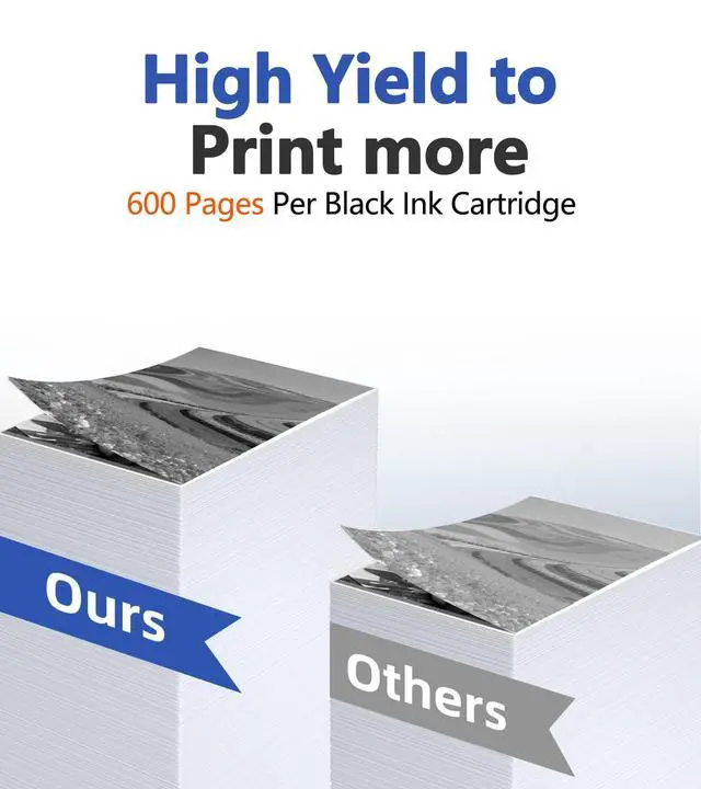 Alt view image 3 of 7 - LC501XL LC501XLBK High Yield Ink Cartridges Compatible for Brother LC501 LC501 XL MFC-J1360DW MFC-J1260W MFC-J1410DW Printer (2 Black)