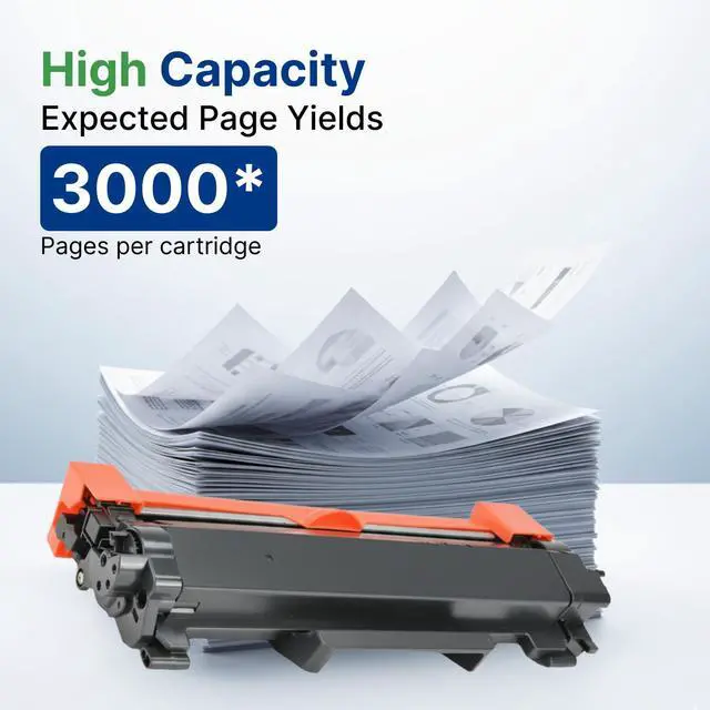 Alt view image 2 of 6 - New Compatible for Brother TN760, TN730 Black Toner Cartridge 3000 Hi-Yield, Works for DCP-L2510D, DCP-L2512D, DCP-L2530DW,HL-L2370DN, HL-L2370DW, HL-L2370DW XL,MFC-L2750DW (4)