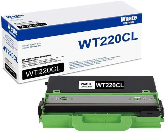 Main image of 1 Pack WT220CL Waste Toner Box, Compatible for Brother WT220CL WT-220CL Toner Replacement for HL-3140CW HL-3170CDW HL-3180CDW MFC-9130CW MFC-9330CDW MFC-9340CDW Printer