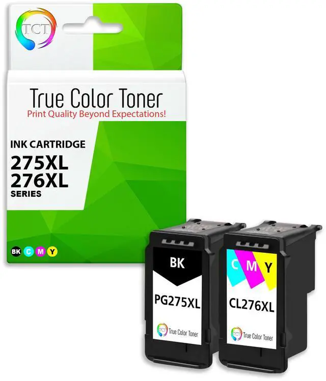Main image of 275XL 276XL Ink Cartridge 2 Pack - Compatible Replacement for Canon 275XL 276XL High Yield Works with Canon Pixma TR4720 TR4722 TS3520 TS3522 Printers (Black Tri-Color)