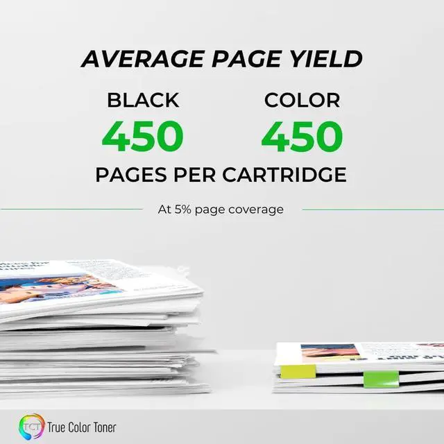 Alt view image 3 of 6 - 275XL 276XL Ink Cartridge 2 Pack - Compatible Replacement for Canon 275XL 276XL High Yield Works with Canon Pixma TR4720 TR4722 TS3520 TS3522 Printers (Black Tri-Color)