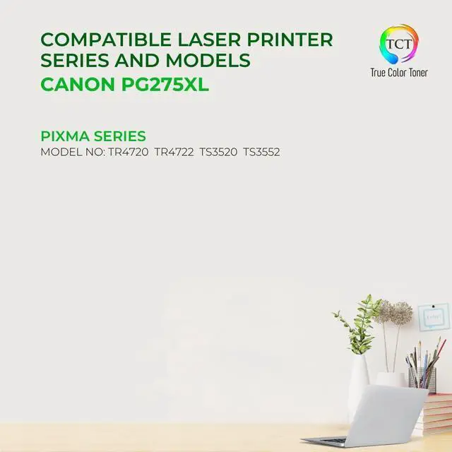 Alt view image 2 of 6 - 275XL Black Ink Cartridge 2 Pack - Compatible Replacement for Canon PG275XL 4981C001 Black High Yield Works with Canon Pixma TR4720 TR4722 TS3520 TS3552 Printers (450 Pages)