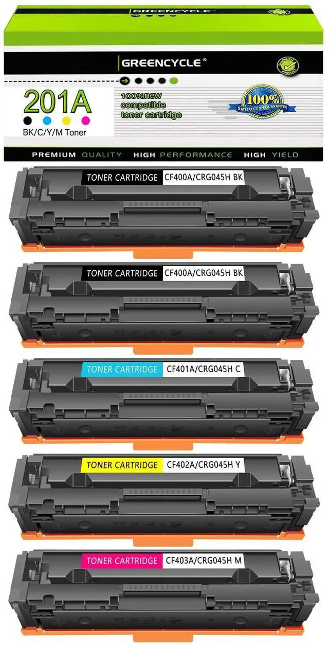 Main image of High-Yield Compatible Toner Cartridge Replacement for HP 201A CF400A CF401A CF402A CF403A for Color MFP M277dw M252dw M277n M277c6 Printer (1 Black 1 Cyan 1 Yellow 1 Magenta)