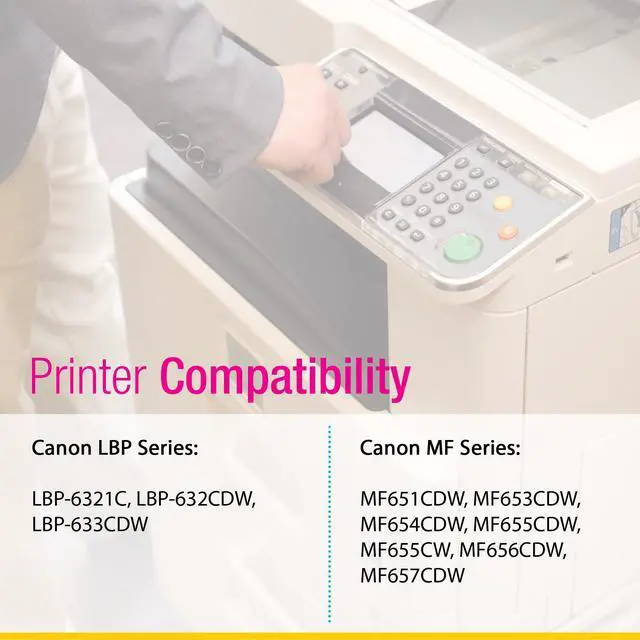 Alt view image 5 of 6 - CS Replacement Compatible with Canon LBP 631C Toner Cartridge 5101C001 to use with LBP-632CDW LBP-633CDW MF651CW MF653CDW MF654CDW MF655CDW MF655CW MF656CDW MF657CDW (Cyan, 1-Pack)