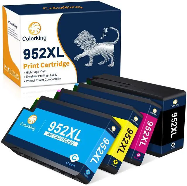 Main image of Remanufactured 952 XL Ink Cartridges Replacement for HP 952XL Ink Cartridges Combo Pack for HP OfficeJet Pro 8710 8720 7740 7720 8210 8715 8725 8740 8702 Printer(Black,Cyan,Magenta,Yellow)