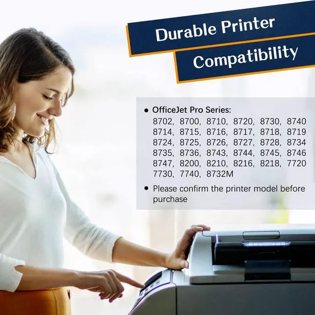 Alt view image 3 of 7 - Remanufactured 952 XL Ink Cartridges Replacement for HP 952XL Ink Cartridges Combo Pack for HP OfficeJet Pro 8710 8720 7740 7720 8210 8715 8725 8740 8702 Printer(Black,Cyan,Magenta,Yellow)