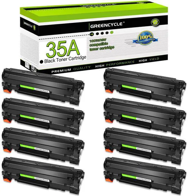 Main image of 35A Compatible Toner Cartridge Replacement for HP 35A CB435A Toner for Laser Jet P1006 P1005 P1007 P1002 P1004 P1008 P1009 Printer (Black, 8-Pack)
