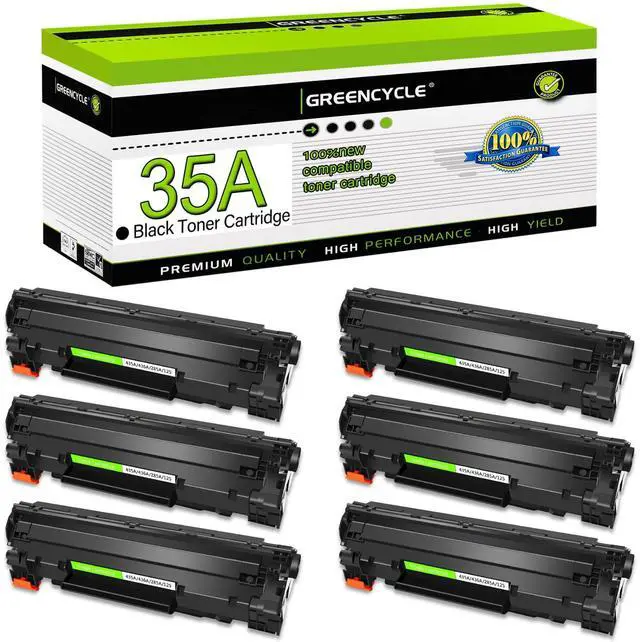 Main image of 35A Compatible Toner Cartridge Replacement for HP 35A CB435A Toner for Laser Jet P1006 P1005 P1007 P1002 P1004 P1008 P1009 Printer (Black, 6-Pack)