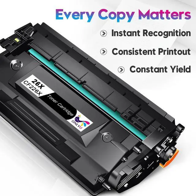 Alt view image 2 of 6 - 26X High Yield Toner Cartridge Replacement for HP 26X CF226X 26A CF226A for HP LaserJet Pro M402n M402dn M402dne M402dw Pro MFP M426fdw M426fdn M426dw Printer Ink (2 Pack, Black)