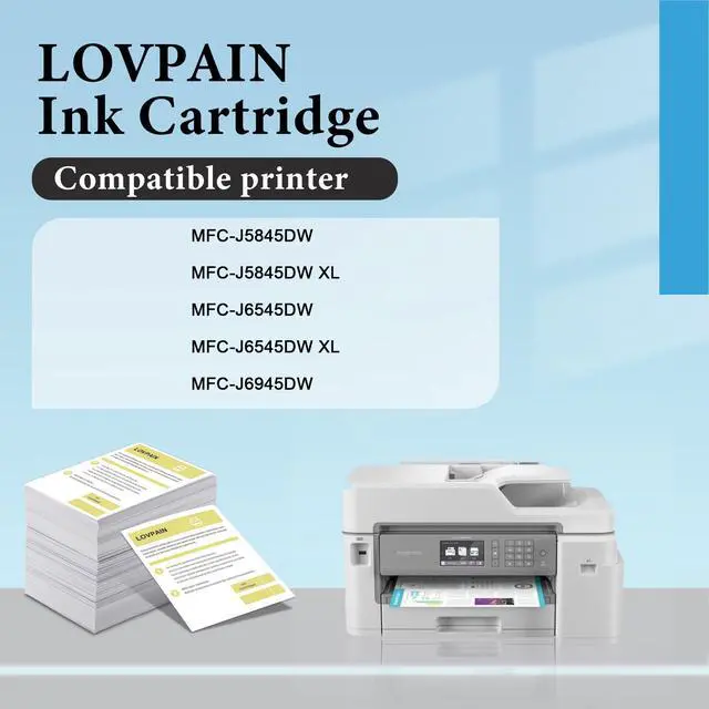 Alt view image 2 of 7 - LC3039 Ultra High-Yield Ink Cartridges (5-Pack, 2 Black/1 Cyan/Yellow/1 Magenta) Replacement for Brother LC3039XXL BK/C/M/Y Ink Cartridge use for MFC-J5845DW MFC-J5945DW MFC-J6545DW Printer