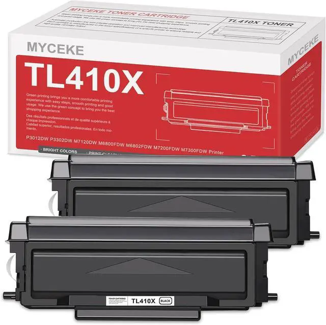 Main image of 2 Pack Compatible TL-410X Toner Cartridge: TL-410X TL-410H TL-410 Replacement Toner Cartridge for Pantum M7102DW P3012DW M6800FDW M7100DW M7200FDW M6802FDW M7102DN M7202FDW Printer, 6,500 Pages Each