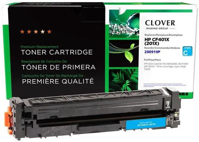 Main image of Remanufactured Toner Cartridge Replacement for HP CF401X (HP 201X) | Cyan | High Yield