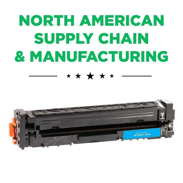Alt view image 2 of 6 - Remanufactured Toner Cartridge Replacement for HP CF401X (HP 201X) | Cyan | High Yield