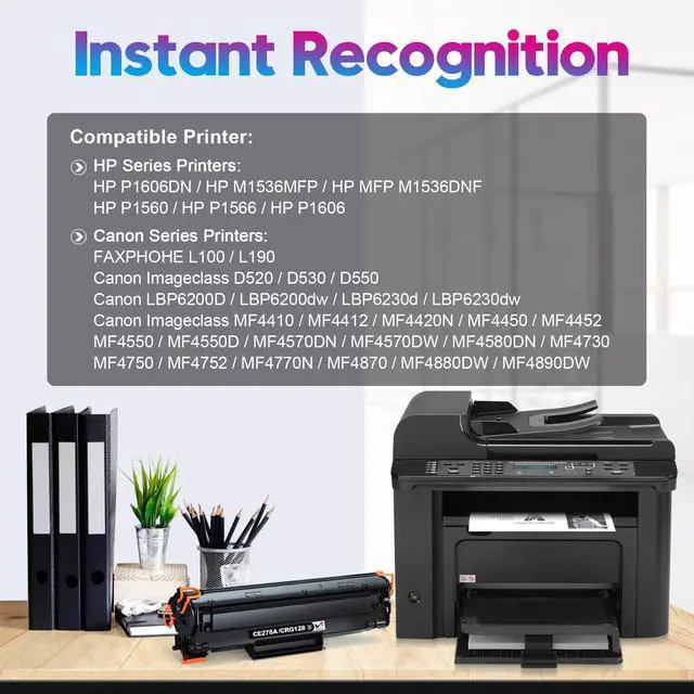 Alt view image 5 of 6 - 78A Toner Cartridge - Black, 2-Pack - Compatible with HP LaserJet 1536dnf, P1606dn, M1536dnf Printers