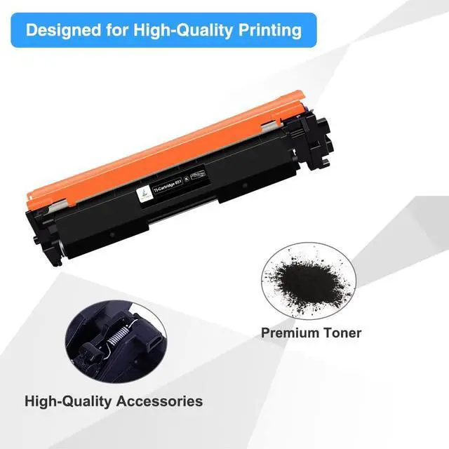 Alt view image 4 of 7 - 051 Black Toner Cartridge Compatible for Canon Toner Cartridge 051 051H CRG051 CRG051H ImageCLASS MF260 MF264dw MF269dw MF267dw MF266dn MF263dn MF264 MF267 MF269 LBP160 LBP162dw LBP161dn Printer 4-PK