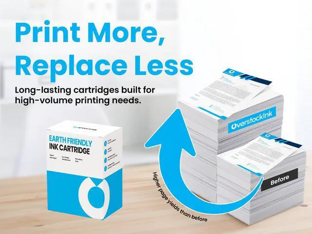 Alt view image 3 of 5 - 21 and 22 Combo Pack Replacement Ink Cartridge for HP Printers (2 Black, 2 Color)