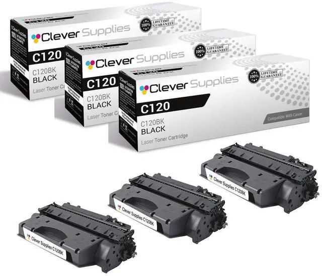 Main image of CS Compatible Toner Cartridge Replacement for Canon C120 1382A005AA Black Canon ImageClass D1120 D1150 D1170 D1180 D1320 D1350 D1370 D1520 D1550 3 Pack
