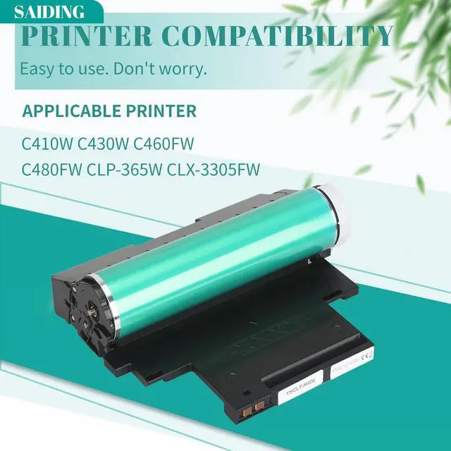 Alt view image 2 of 6 - R406 Imaging Drum Unit Replacement for Samsung CLT 406 24000 Pages for CLP-360, 365, 365W, 368, CLX 3300, 3305, 3305FN, 3305FW, 3305W, Xpress C460FW, C460W Printer 16000 Pages