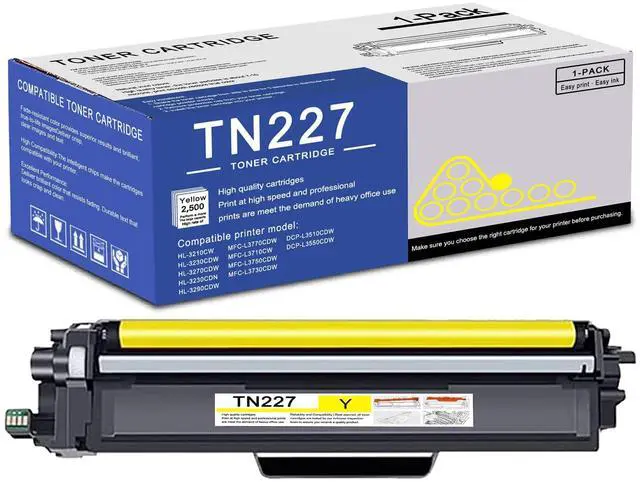 Main image of 1 Pack TN227 Yellow Toner Cartridge High Yield Compatible TN227 Replacement for Brother MFC-L3770CDW L3710CW L3750CDW HL-3210CW 3270CDW 3290CDW DCP-L3510CDW L3550CDW Printer