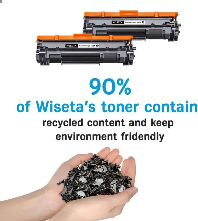 Alt view image 6 of 6 - 48A CF248A M15w Toner - Compatible Toner Cartridge Replacement for HP 48A CF248A Compatible with LaserJet Pro M15w Toner LaserJet Pro M29w M30w M31w MFP M28w M28a M29a M15a M16w Printer (2 Black)