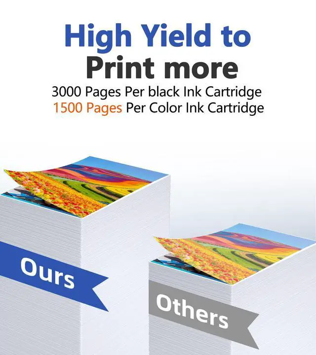 Alt view image 3 of 7 - LC3037XXL Ink Cartridges High-Yield LC3037BK LC3037C LC3037M LC3037Y Replacement for Brother MFC-J5945DW MFC-J5845DW MFC-J5845DWXL MFC-J6545DW MFC-J6545DWXL MFC-J6945DW Printers (5 Pack)