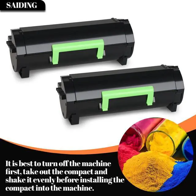 Alt view image 5 of 7 - B2360dn M11XH B3460 Black Toner Cartridge Compatible with Dell B2360 | B2360dn B2360d B3460dn B3465dn B3465dnf B3465dnf MFP Printer (2 Black)