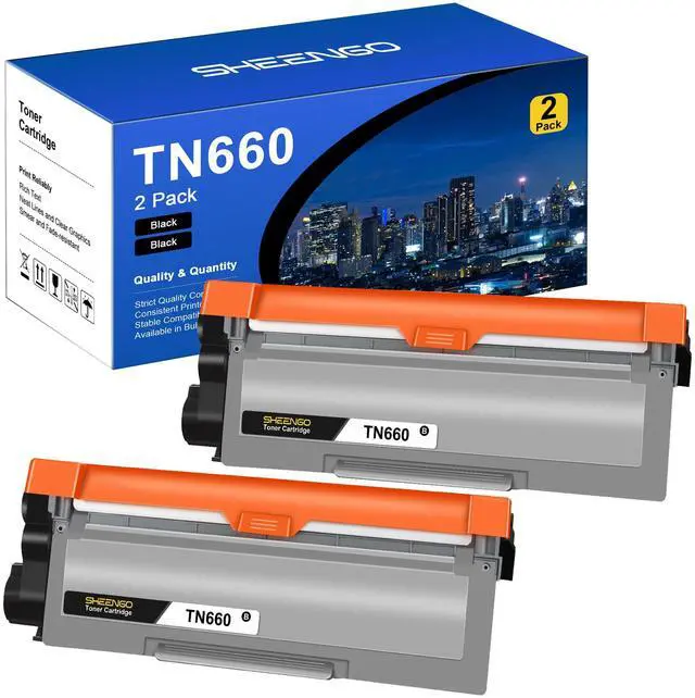 Main image of Compatible Toner Cartridge Replacement for Brother TN660 (Black 2 Pack)