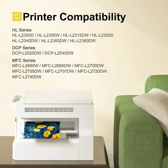 Alt view image 2 of 6 - Compatible Toner Cartridge Replacement for Brother TN660 (Black 2 Pack)