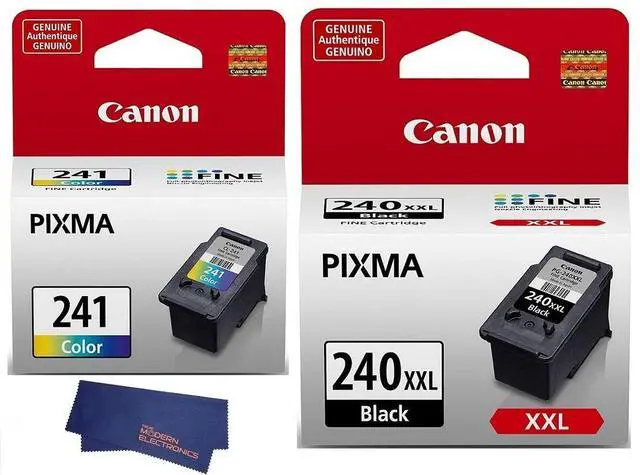 Main image of Genuine PG-240XXL Extra High Capacity Black Ink Cartridge (5204B001) CL-241 Color Ink Cartridge (5209B001)
