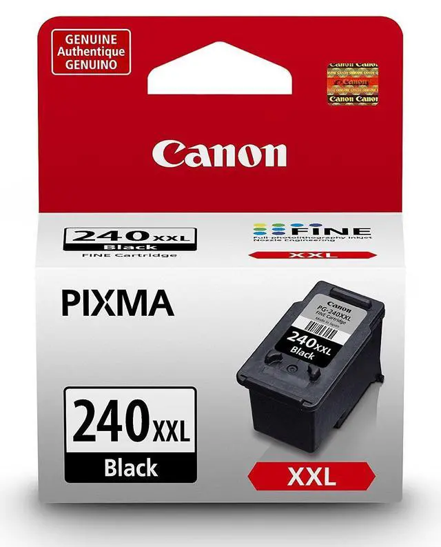 Alt view image 2 of 3 - Genuine PG-240XXL Extra High Capacity Black Ink Cartridge (5204B001) CL-241 Color Ink Cartridge (5209B001)