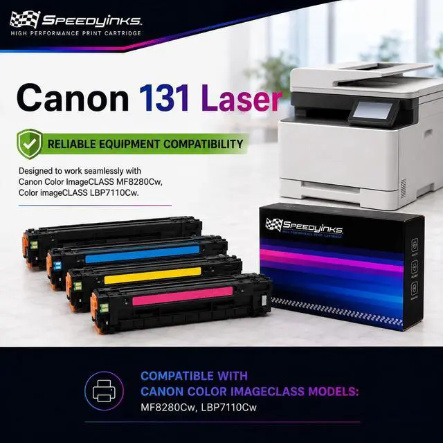Alt view image 5 of 6 - Remanufactured Toner Replacement for Canon 131 (BKCMY, 5-Pack)