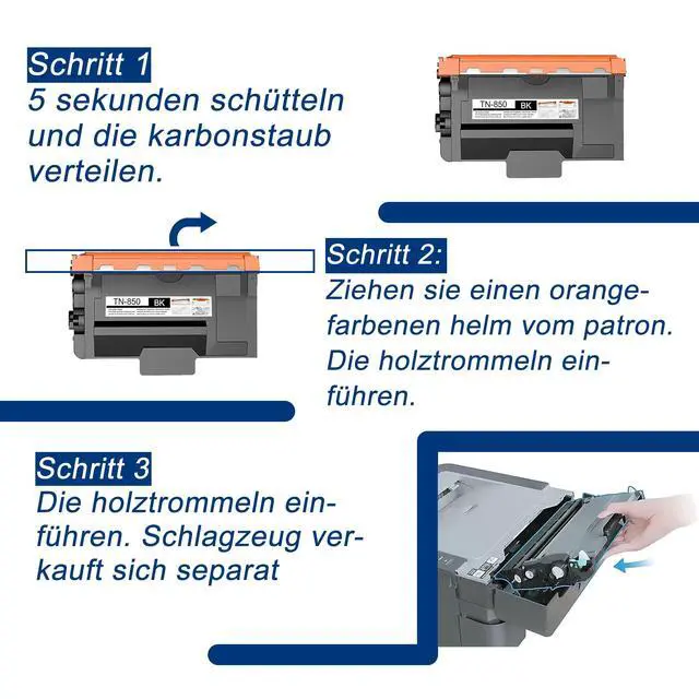 Alt view image 5 of 6 - 1 Pack TN850 TN-850 High Yield Black Toner Cartridge Compatible TN850 Replacement for Brother DCP-L5500DN L5600DN MFC-L6700DW L6750DW L5700DW L5800DW L5900DW L6800DW HL-L6200DW/DWT L6250DW Printer