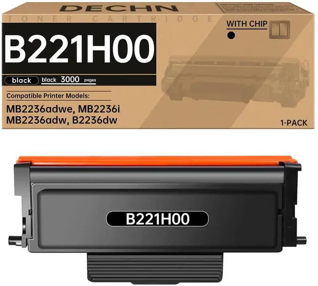 Main image of B221H00 Toner Cartridge High Yield Black (with Chip),Compatible with Suitable for Lexmark MB2236adwe MB2236i MB2236adw B2236dw Printers(1-Pack,3000 Pages)