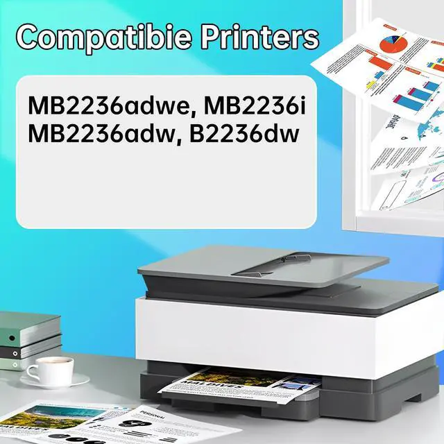 Alt view image 2 of 7 - B221H00 Toner Cartridge High Yield Black (with Chip),Compatible with Suitable for Lexmark MB2236adwe MB2236i MB2236adw B2236dw Printers(1-Pack,3000 Pages)