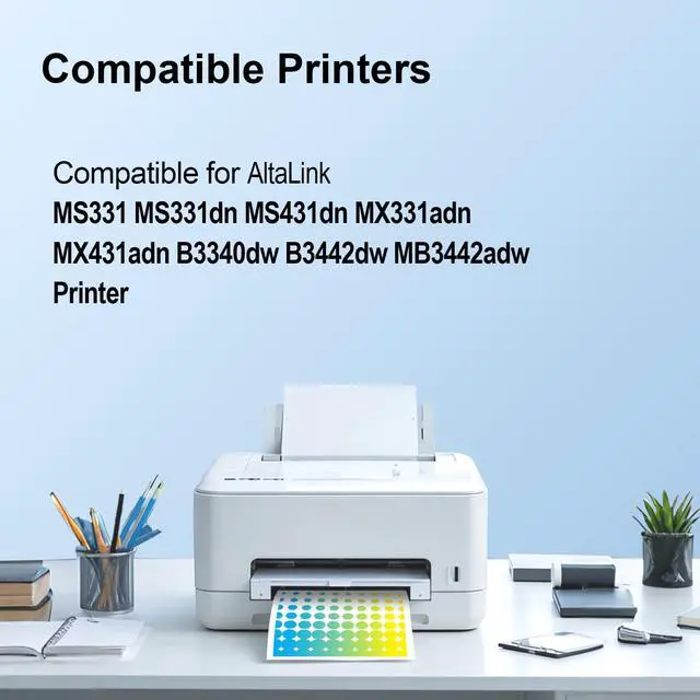Alt view image 2 of 6 - 55B0ZA0 Black Imaging Unit MS331 Imaging Unit Compatible Lexmark MS331 MS331dn MS431dn MX331adn MB3442adw XM1342 M1342 MB3442i MX431adn B3340dw B3442dw Printer Drum Unit