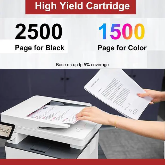 Alt view image 3 of 6 - WorkCentre 6027 Phaser 6022 Toner Cartridges 4 Pack (BK/C/M/Y) - 106R02759 106R02756 106R02757 106R02758 Toner Cartridges Replacement for Xerox WorkCentre 6027 6025 Phaser 6022 6020 Printers