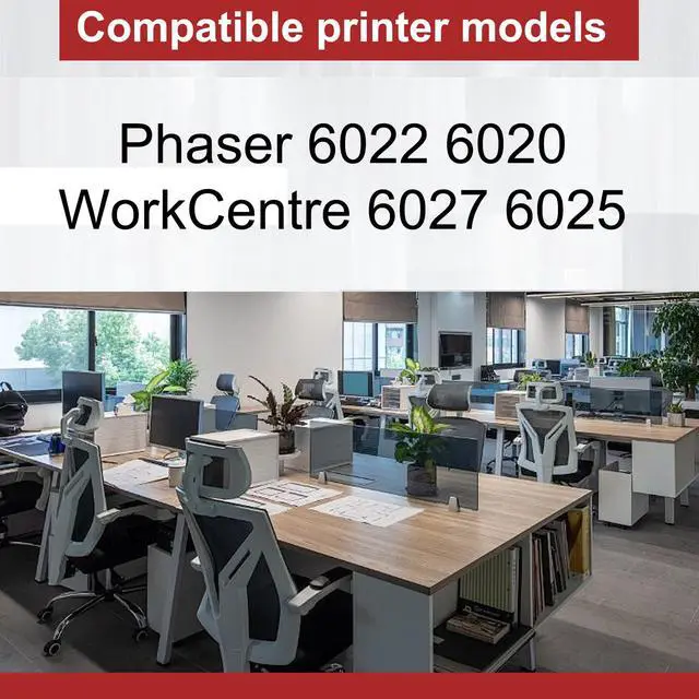 Alt view image 2 of 6 - WorkCentre 6027 Phaser 6022 Toner Cartridges 4 Pack (BK/C/M/Y) - 106R02759 106R02756 106R02757 106R02758 Toner Cartridges Replacement for Xerox WorkCentre 6027 6025 Phaser 6022 6020 Printers