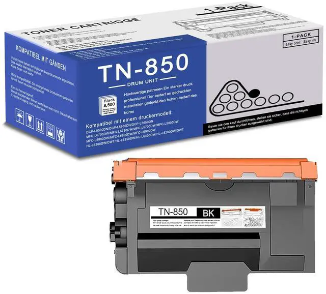 Main image of 1 Pack TN850 TN-850 High Yield Black Toner Cartridge Compatible TN850 Replacement for Brother DCP-L5500DN L5600DN MFC-L6700DW L6750DW L5700DW L5800DW L5900DW L6800DW HL-L6200DW/DWT L6250DW Printer