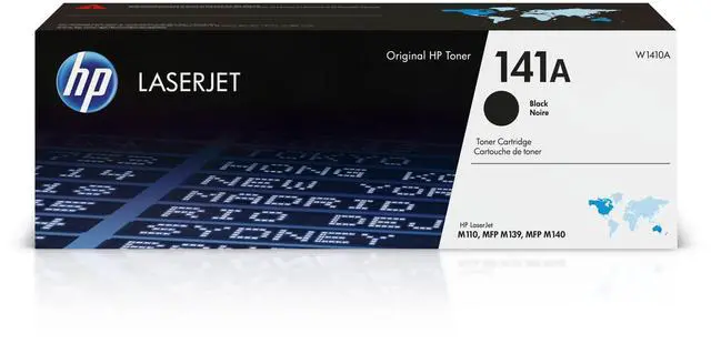 Main image of 141A Black Toner Cartridge | Works with LaserJet M110, LaserJet MFP M139, M140 | W1410A