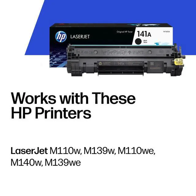 Alt view image 2 of 7 - 141A Black Toner Cartridge | Works with LaserJet M110, LaserJet MFP M139, M140 | W1410A