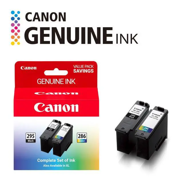 Alt view image 2 of 7 - PG-295 / CL-286 Genuine Ink Value Pack (2 Cartridges), Compatible with TR7120, TS6520, TS4320