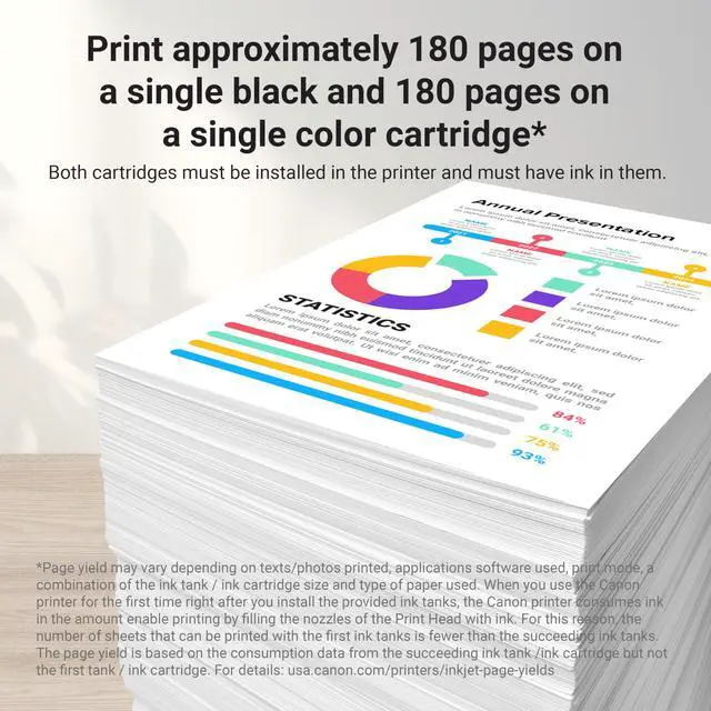 Alt view image 3 of 7 - PG-295 / CL-286 Genuine Ink Value Pack (2 Cartridges), Compatible with TR7120, TS6520, TS4320