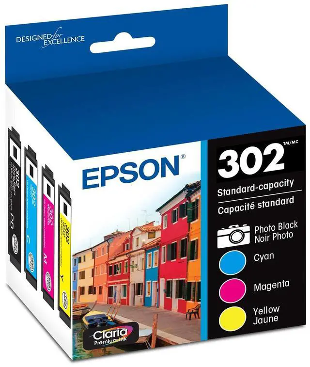 Main image of 302 Claria Premium Ink Standard Capacity Color Combo Pack (T302520-S) Works with Expression XP-6000, 6100