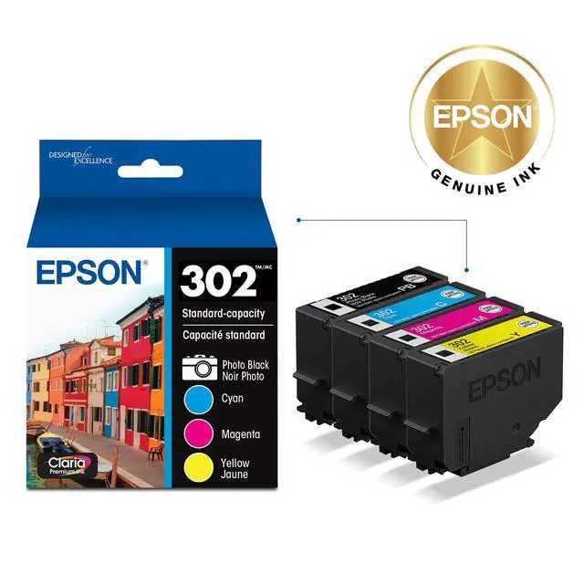 Alt view image 2 of 6 - 302 Claria Premium Ink Standard Capacity Color Combo Pack (T302520-S) Works with Expression XP-6000, 6100