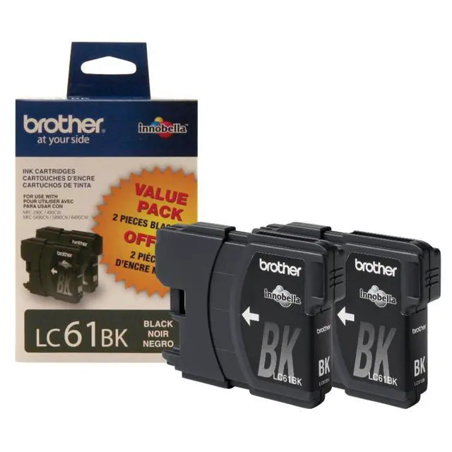 Alt view image 2 of 3 - LC61BK 2 Pack Black -Ink Cartridges