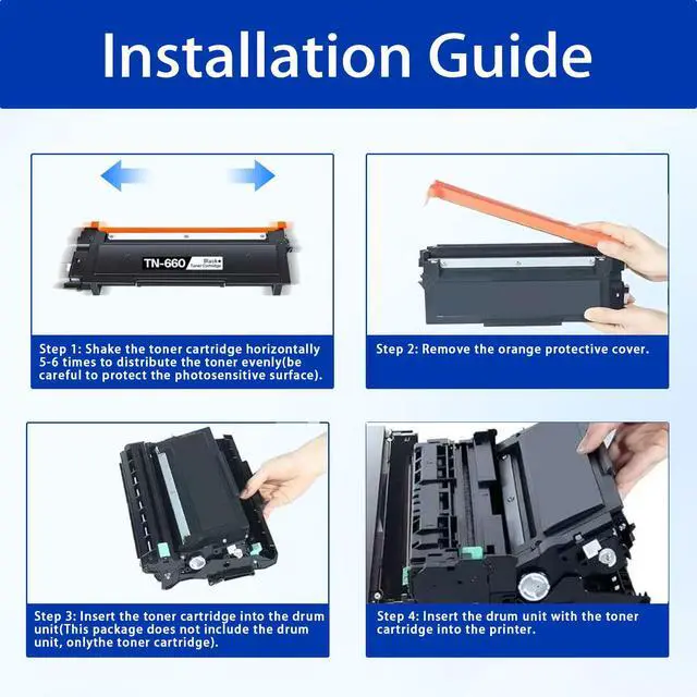 Alt view image 5 of 7 - TN660 TN-660 High-Yield Black Toner Cartridge Replacement for Brother TN660 Toner Cartridge DCP-L2520DW, DCP-L2540DW, HL-L2300D, HL-L2305W, HL-L2315DW Printer Toner (3Pack Black)