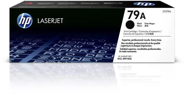 Main image of 79A Black Toner Cartridge | Works LaserJet Pro M12 Series, LaserJet Pro MFP M26 Series | CF279A