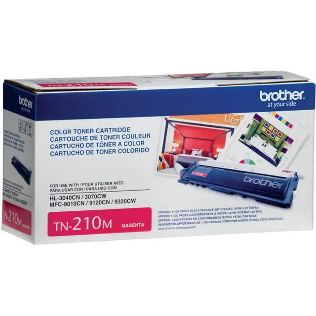 Alt view image 4 of 7 - TN-210 DCP-9010 HL-3040 3045 3070 8070 8370 MFC-9010 9120 9125 9320 9325 Toner -Cartridge (Magenta) in Retail Packaging